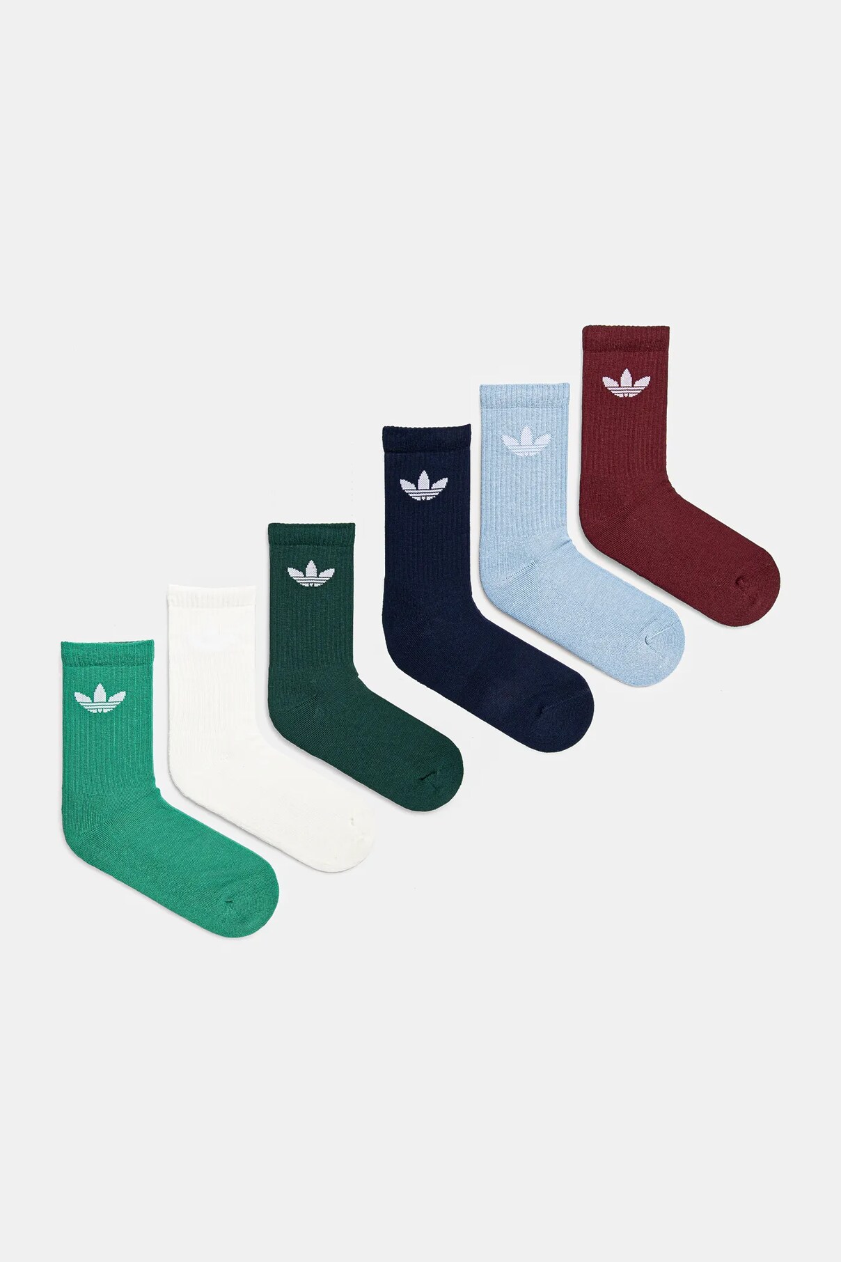 Носки 6 пар в упаковке Adidas Originals, мультиколор — фото 2