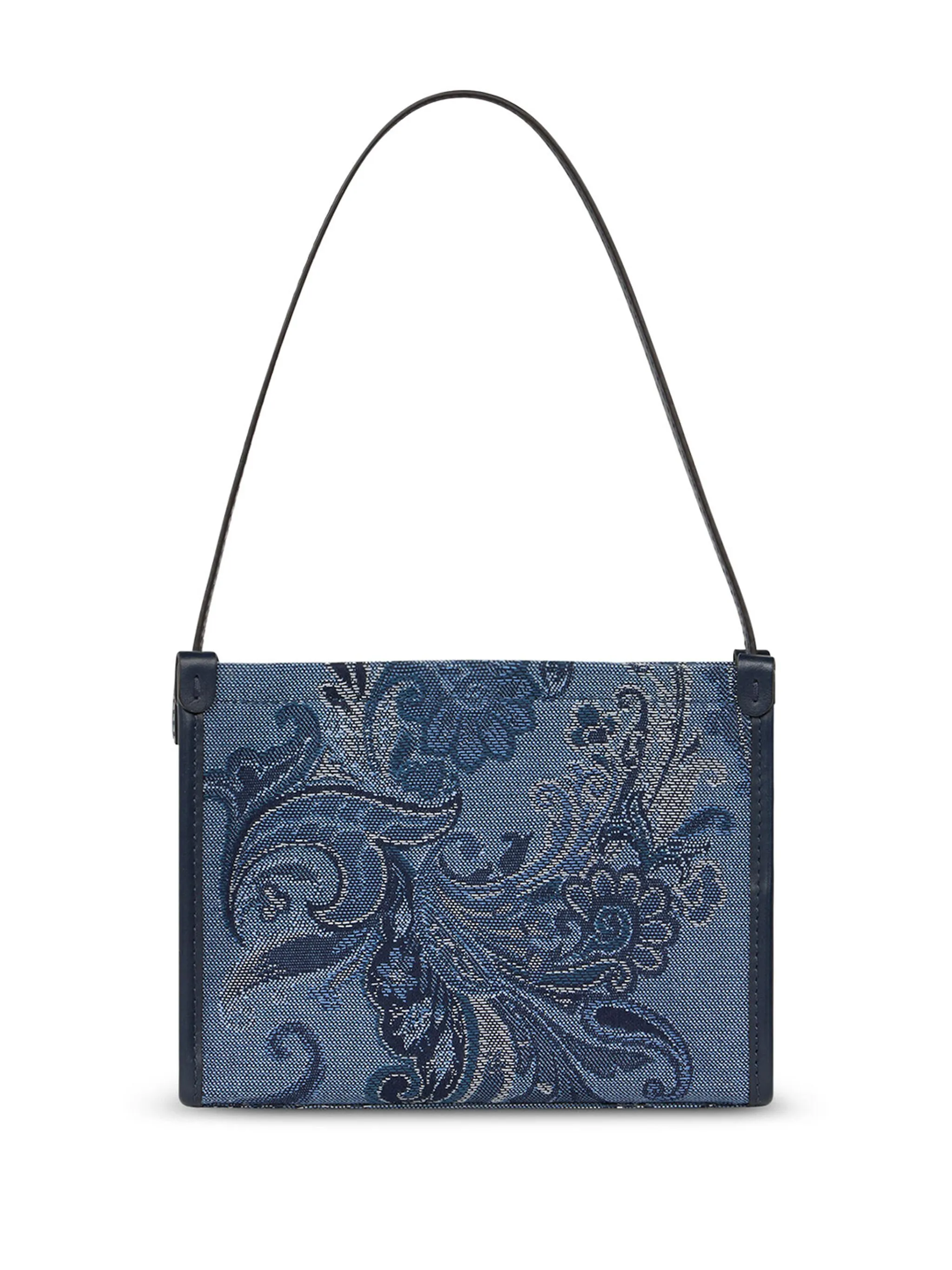 

Джинсовая мини-сумка с узором пейсли Etro, синий