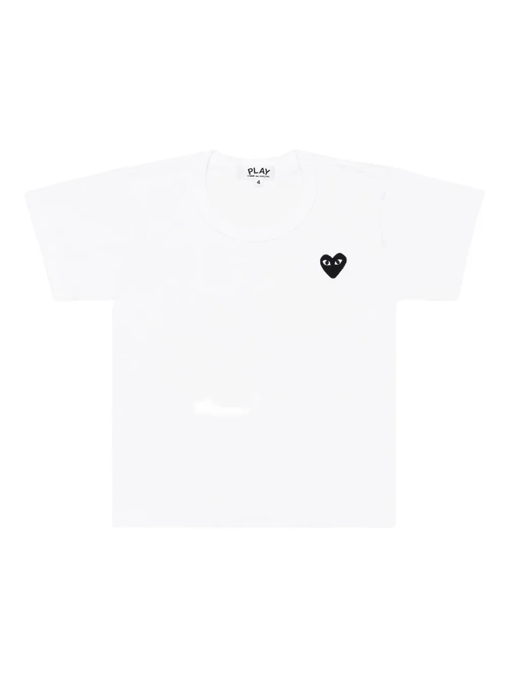 

Футболка с нашивкой-логотипом Comme Des Garçons Play Kids, белый