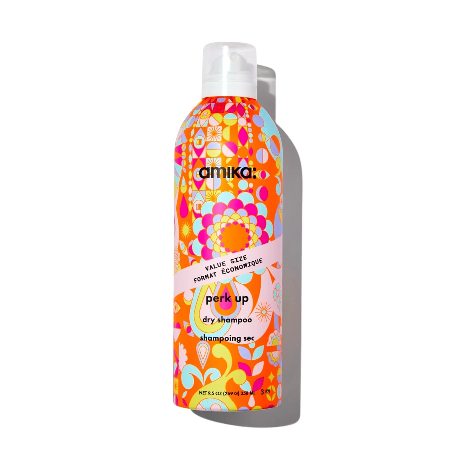 Сухой шампунь Amika Perk Up без талька | Освежает корни, придавая объем между мытьями, не оставляет белых следов, поглощает излишки кожного сала и уменьшает запах, подходит для всех типов волос. 269.33 г (1 шт.), white