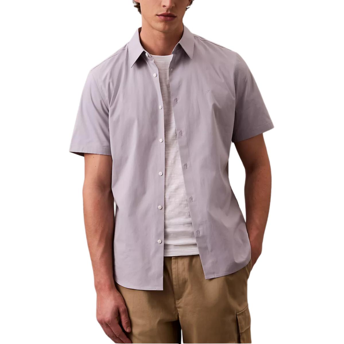 

Calvin Klein Рубашка мужская светло-фиолетовая