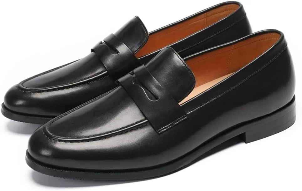 Лоферы кожаные Penny Loafers, Black FIAVOM — фото 2