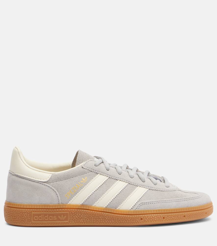 Кроссовки Handball Spezial из замши Adidas, Grey Two/Cream White/Ftwr Whit — фото 4