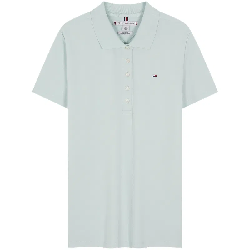 Поло женское Tommy Hilfiger синее — фото 3