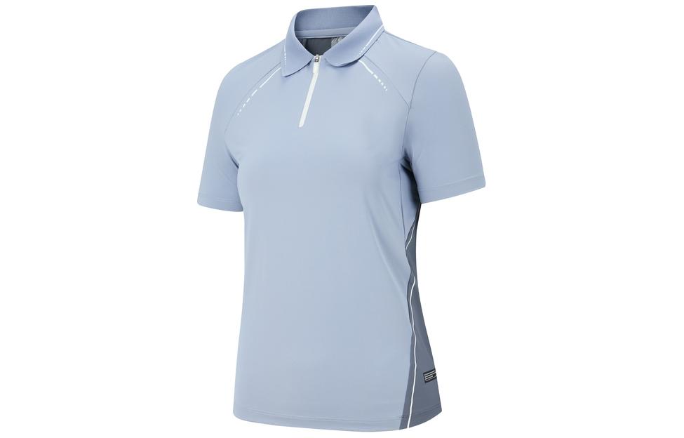 

Rapido Женская рубашка-поло синего цвета с квадратным воротником, умеренно прямой крой, Синий, Rapido Женская рубашка-поло синего цвета с квадратным воротником, умеренно прямой крой