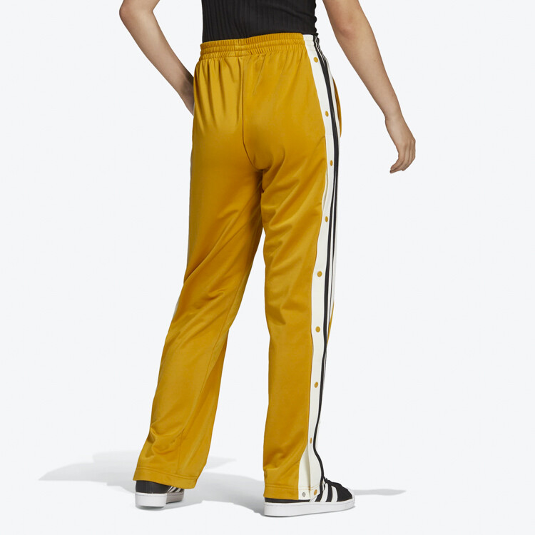 Женские трикотажные спортивные штаны ADIBREAK, желтые Adidas Originals — фото 4