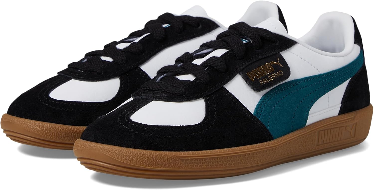 

Кроссовки Puma Boys Palermo (Big Kid), белый/черный/зеленый