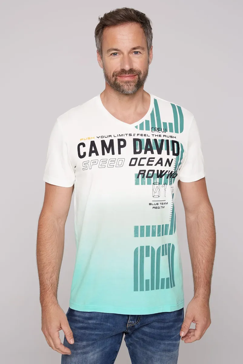 

Футболка CAMP DAVID с мужским V-образным вырезом, белый