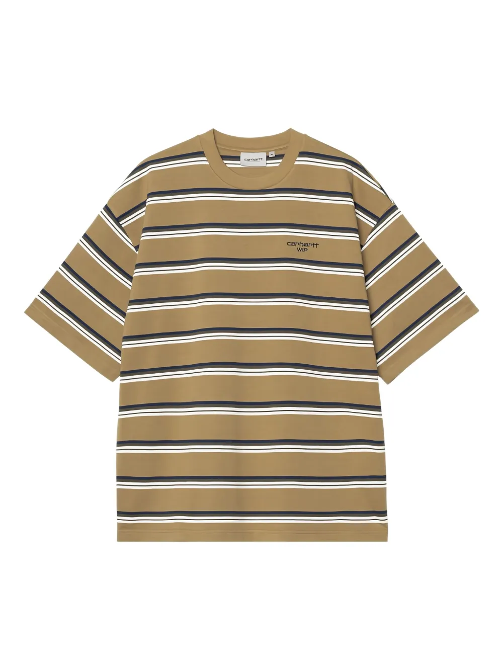 

Полосатая хлопковая футболка CARHARTT WIP, нейтральный