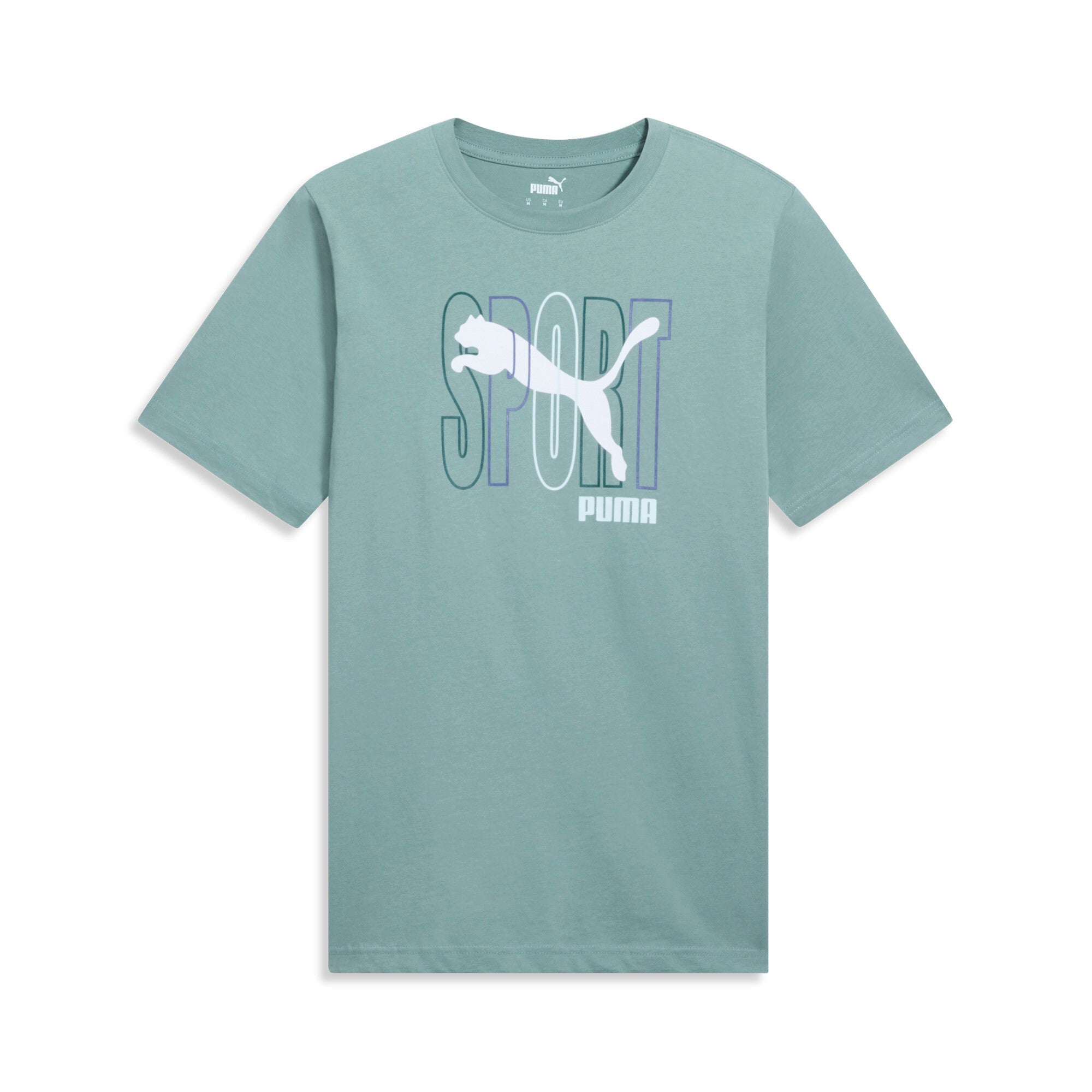 

Футболка мужская PUMA SPORT, цвет green moon
