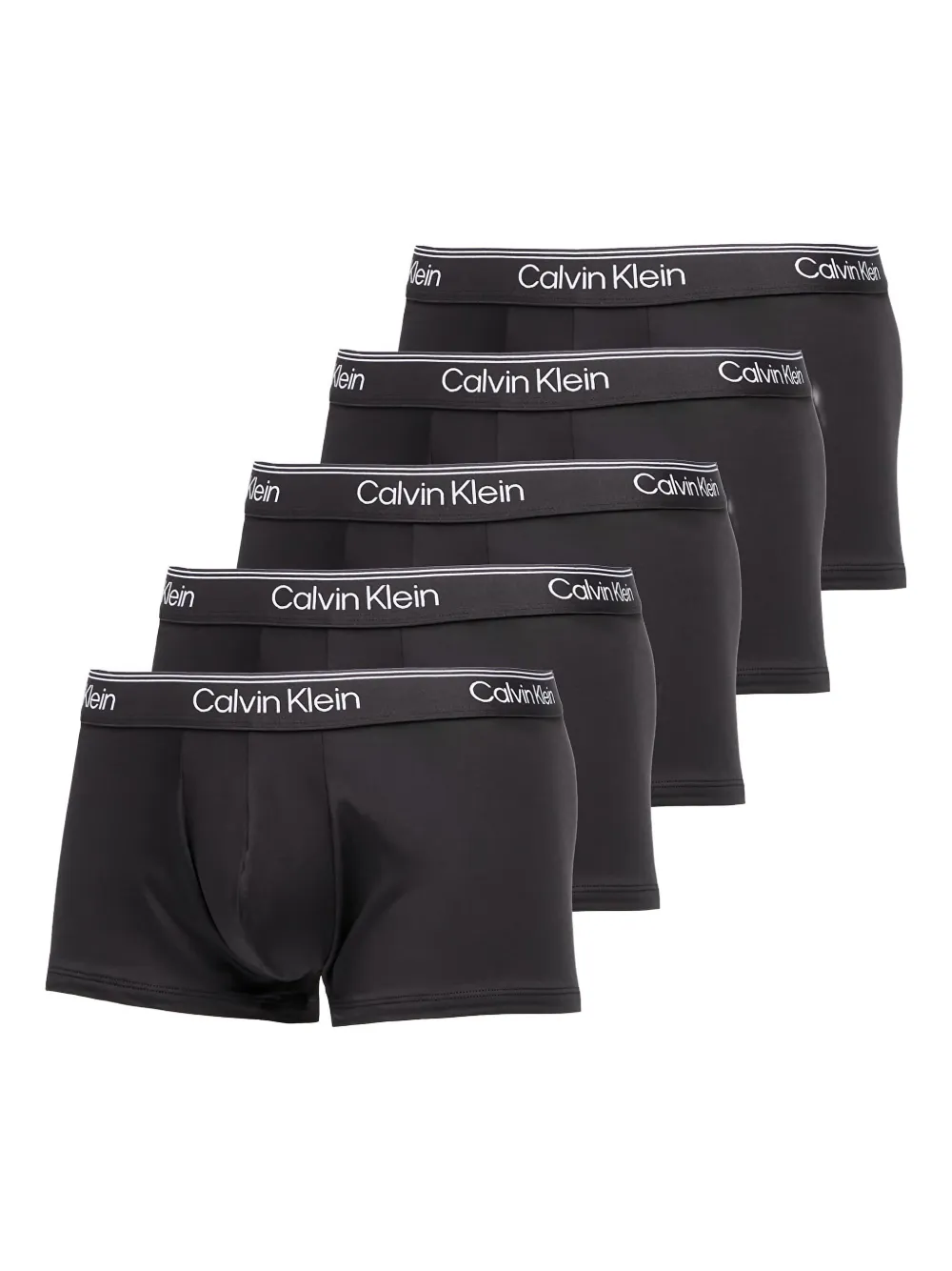 

Комплект из пяти трусов с заниженной талией Calvin Klein, черный