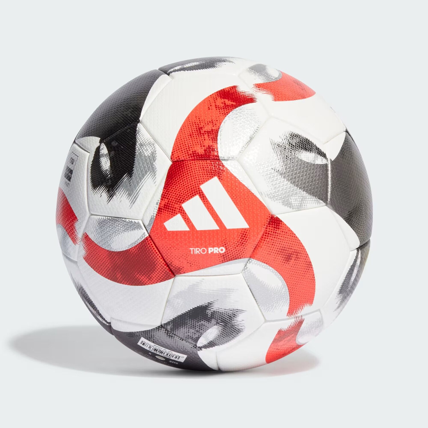 

Тиро Про Мяч Adidas, цвет White/Black/Iron Metallic/Power Red