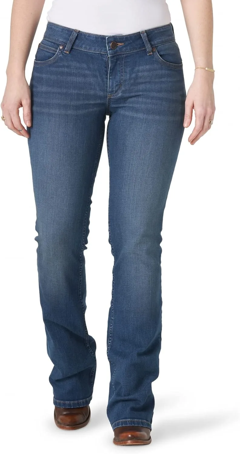 

Wrangler Women's Cash Mid Rise Vented Hem Ultimate Riding Jean