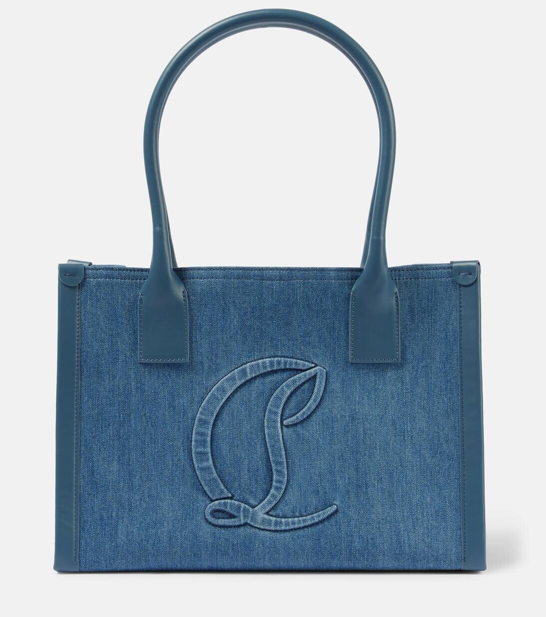 

Большая джинсовая сумка-тоут By My Side E/W Christian Louboutin, цвет blue/jeans/blue