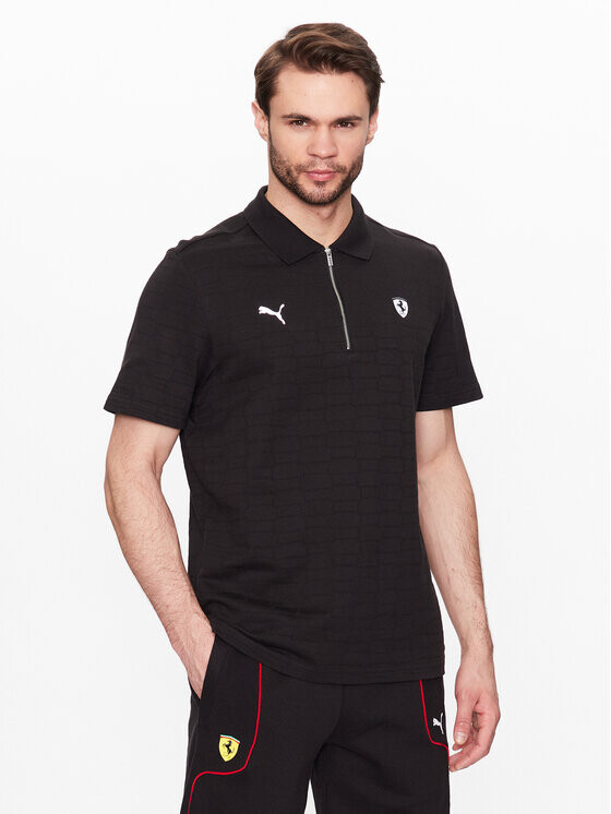 

Рубашка-поло узкого кроя Puma, черный
