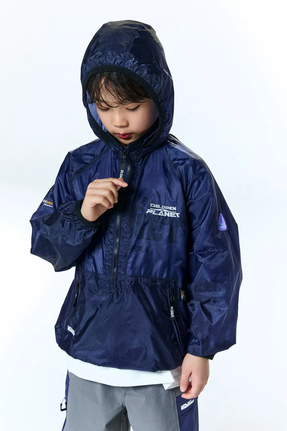 Детский анорак Zeta Air из Cordura, цвет океанский синий, от Children Of Planet — фото 3