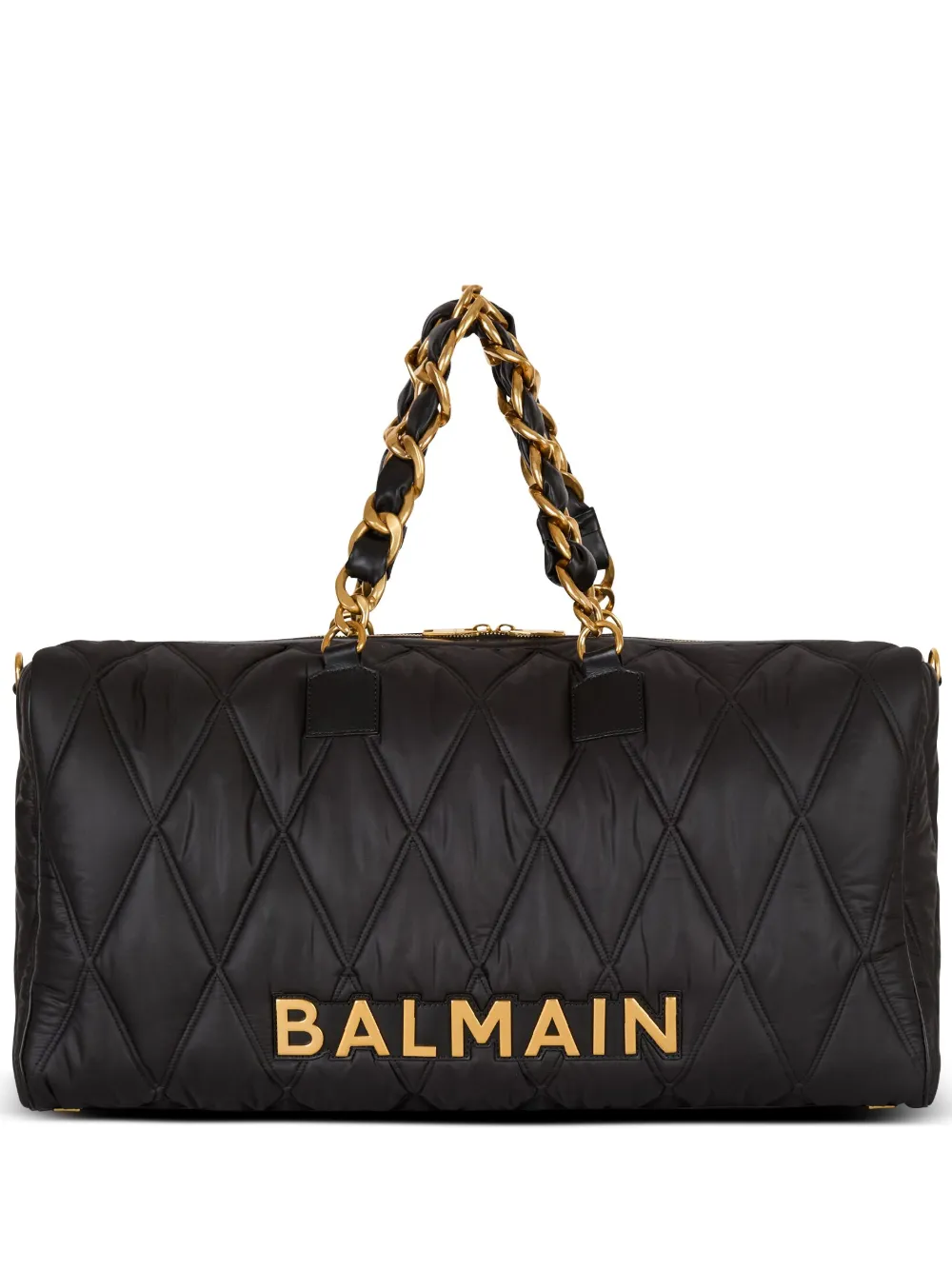 

Стеганая дорожная сумка Voyage BALMAIN, черный