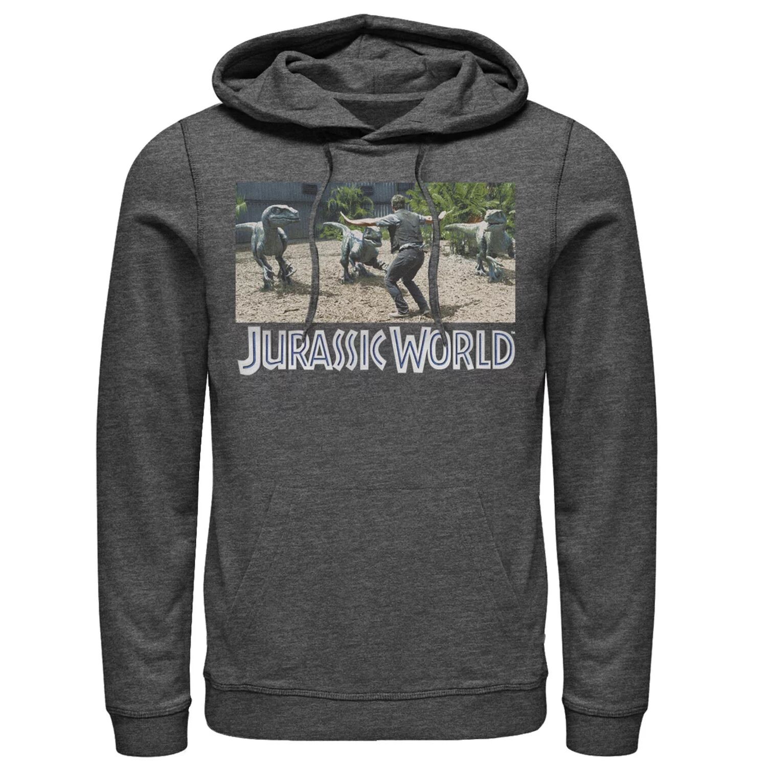 

Мужской пуловер с капюшоном и принтом Jurassic World Owen Raptor Pack Trainer Licensed Character