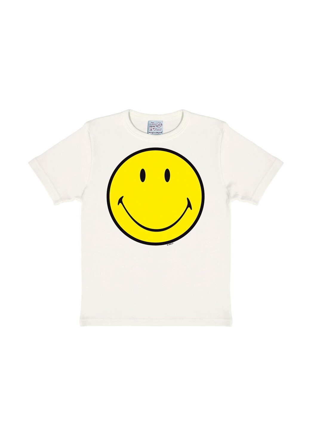 

Футболка Детская Смайлик LOGOSHIRT, цвет Almost White