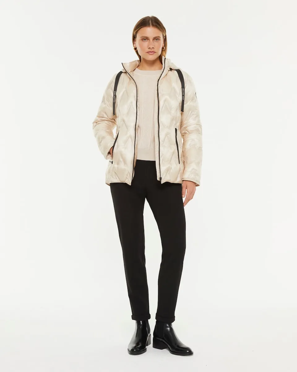 

Женский пуховик с съемным капюшоном Paz Torras, бежевый