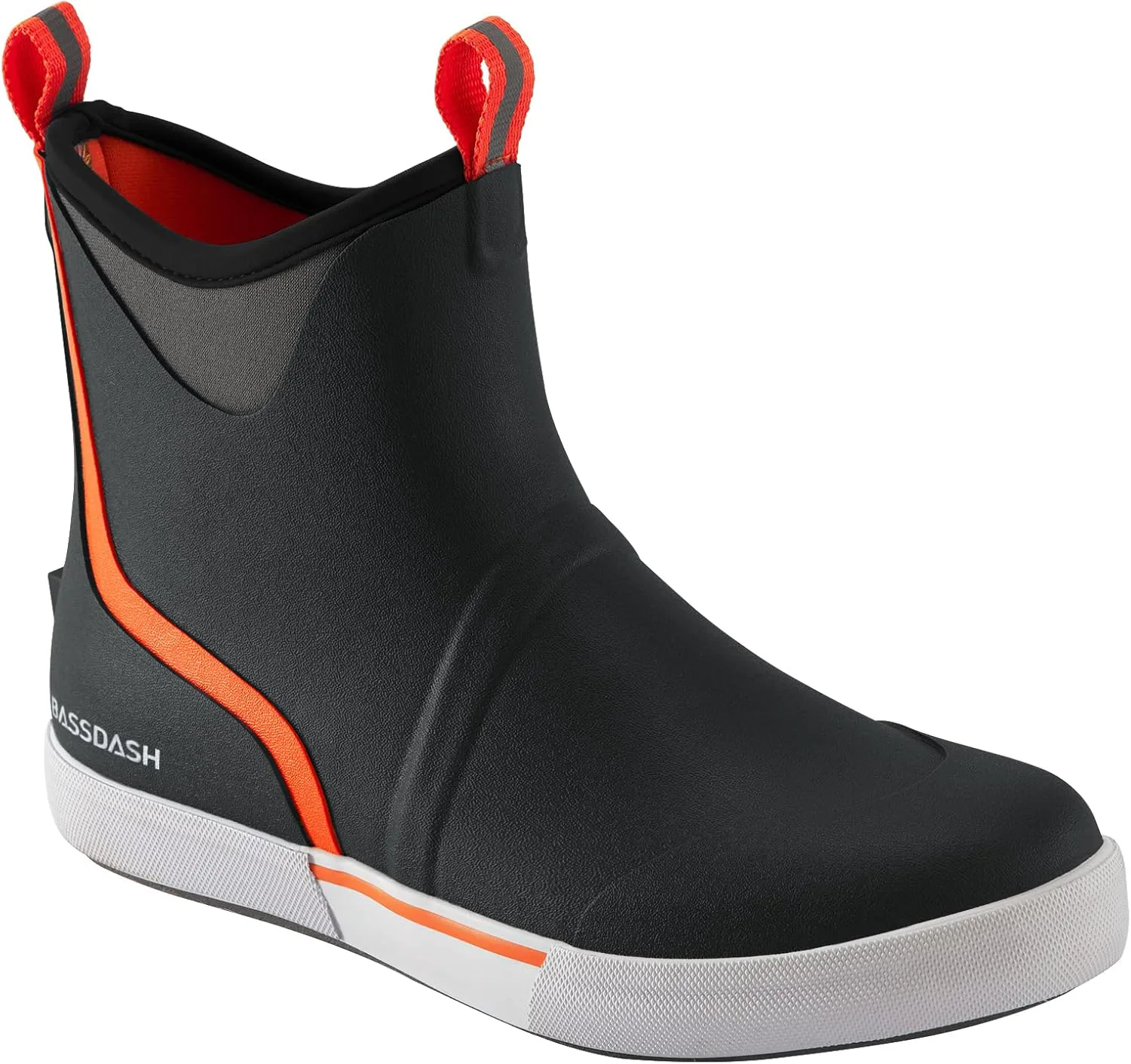 

Мужские водонепроницаемые ботинки BASSDASH 6" с дышащей подкладкой, антискользящие неопрена резиновые ботинки до щиколотки для рыбалки и лодочных прогулок, черный