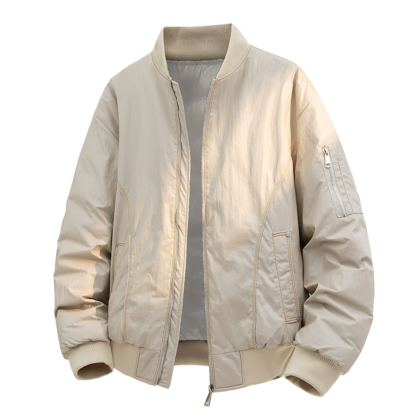 

Пуховик Unisex с воротником-стойкой утепленный ZIAREL, warm белый