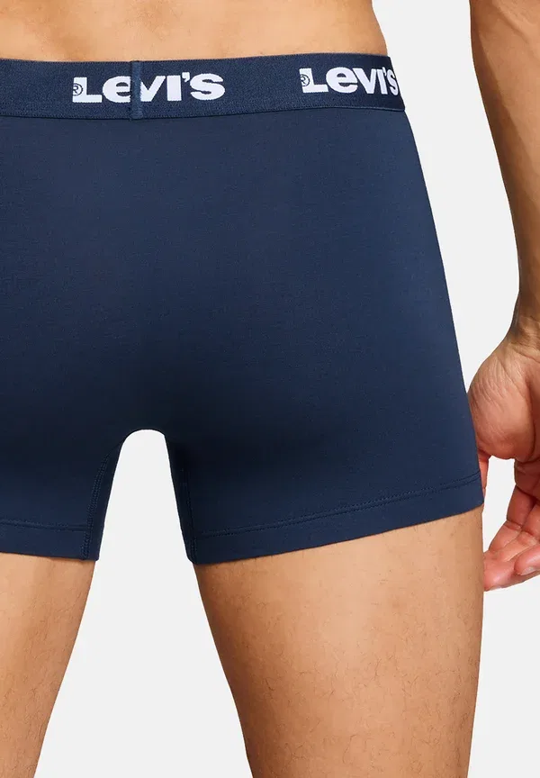 Трусы мужские Levis herren boxershorts repeat logo boxer unterwäsche pants 4 er pack trunks Levi'S, темно-синий — фото 4