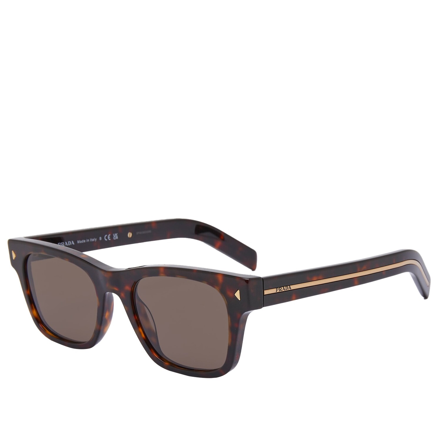 

Солнцезащитные очки Prada Eyewear A17S Sunglasses, цвет Tortoise & Brown