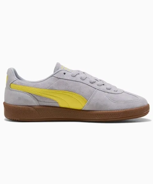 Мужские кроссовки PUMA Palermo с логотипом серые — фото 3