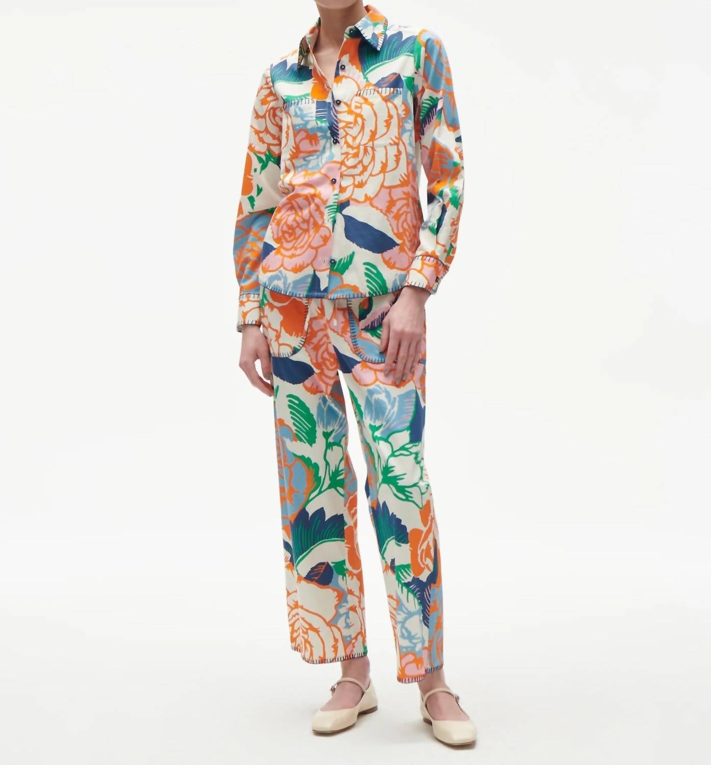

Брюки Jolie Pull On в цвете Rose Garden Multi FIGUE