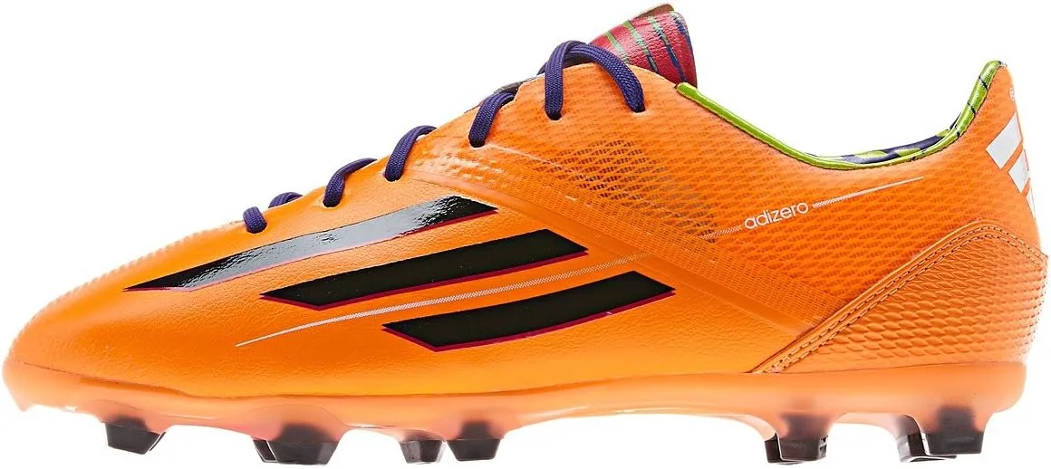 Детские кроссовки Adidas F50 adizero TRX FG J F32732 Jr оранжевого, черного цвета, BLAPUR