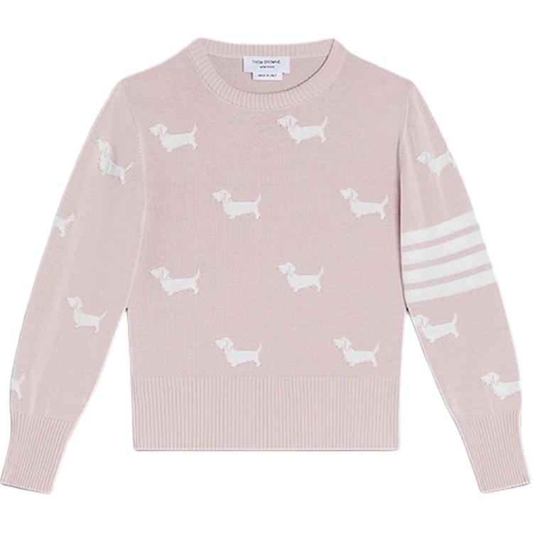 

THOM BROWNE Свитер Hector SS25 светло-розовый для детей 3-7 лет