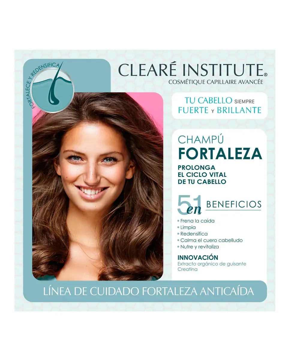 Шампунь против выпадения волос Fortalezza Clearé Institute — фото 2