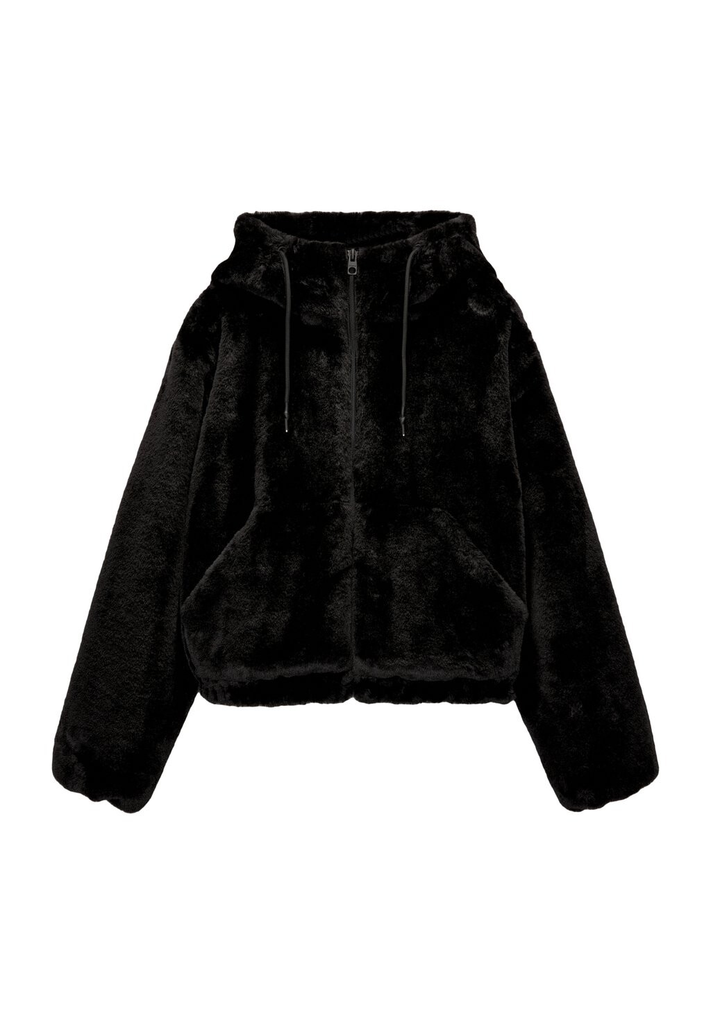 

Зимняя куртка WITH HOOD PULL&BEAR, черный