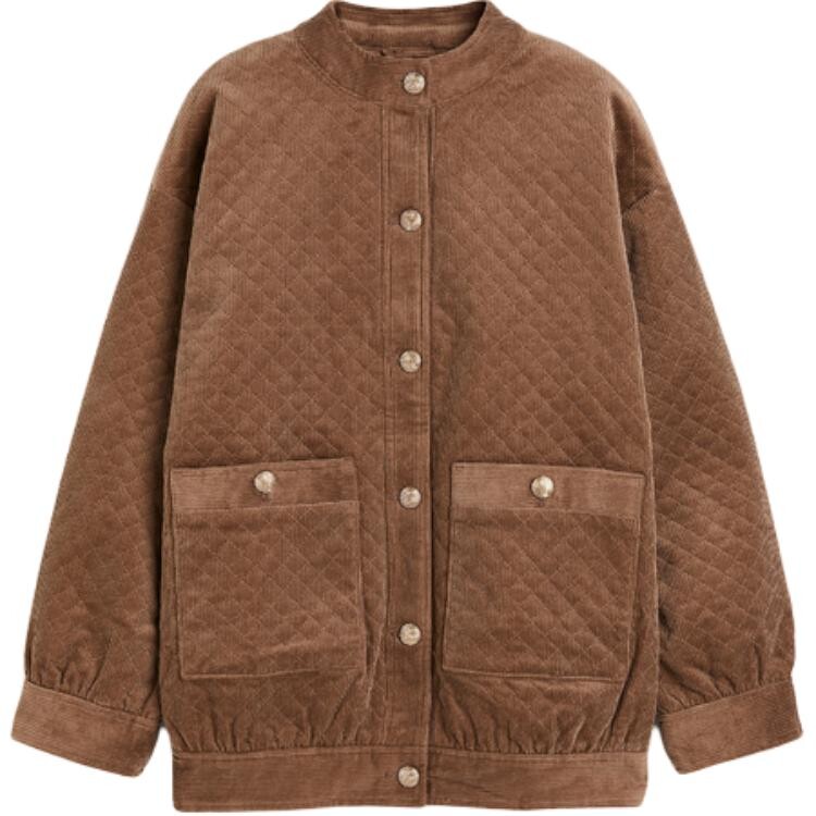

Стеганая куртка женская коричневый H&M