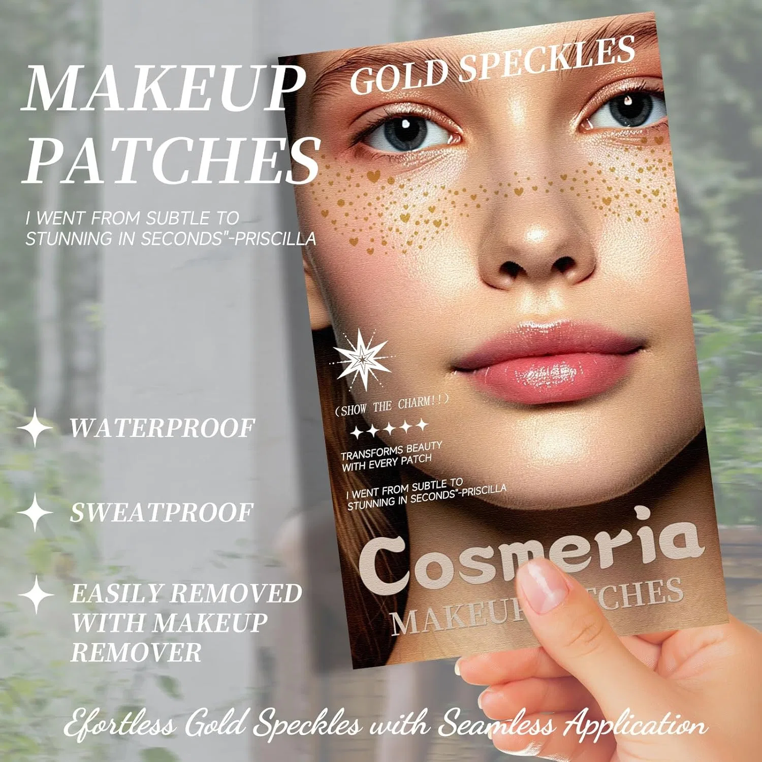 Набор временных татуировок «Glitter Freckles» (6 шт.) Cosmeria — фото 2