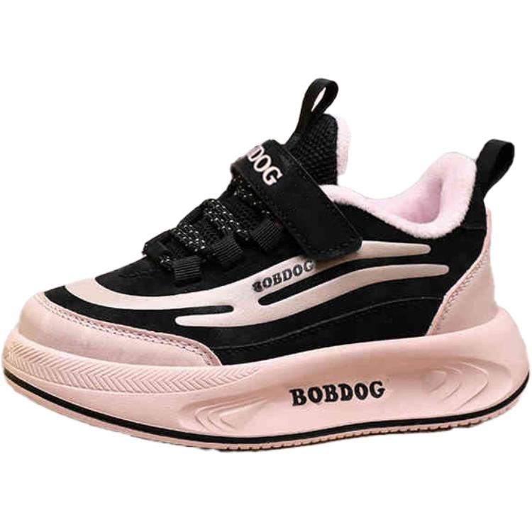 

Модные детские низкие кроссовки с амортизацией и антибликовым покрытием Bobdog, xyy-s429-2 черный розовый (thin cotton),