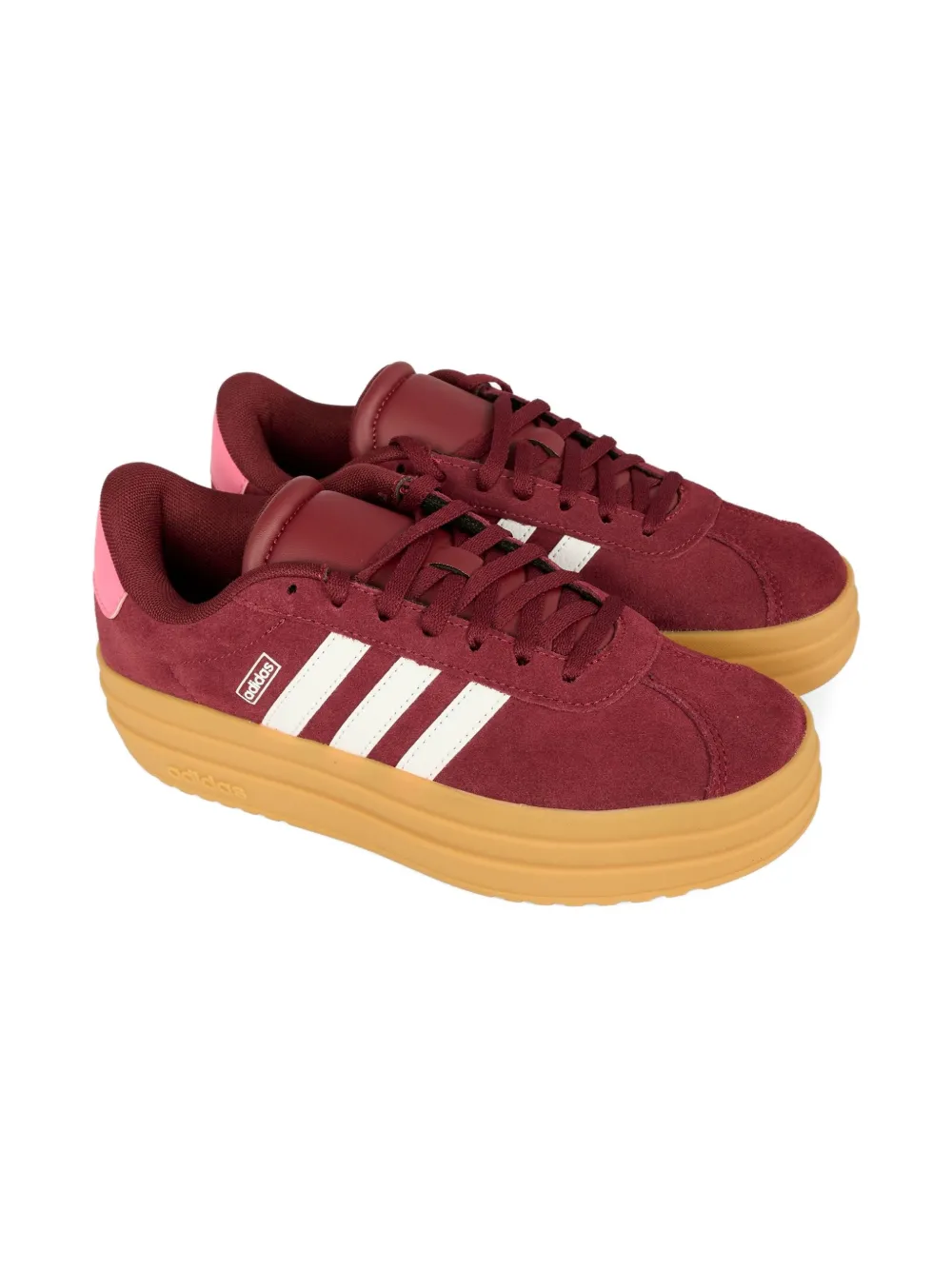 

Кроссовки на платформе с полосками Adidas Kids, красный