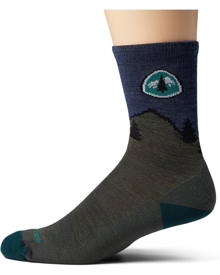 

Носки Darn Tough Vermont PCT Micro Crew Lightweight with Cushion, цвет Forest