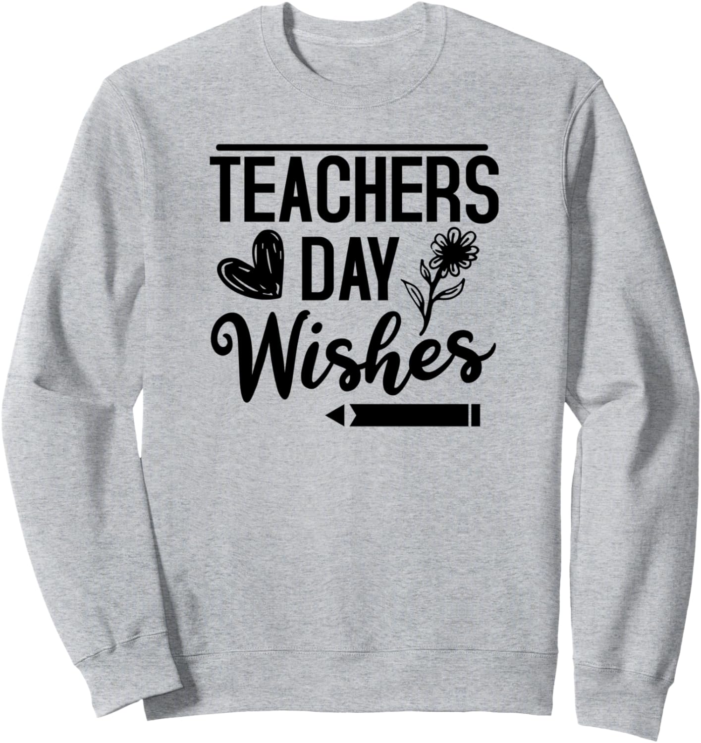 

Поздравления с Днем учителя - Забавная толстовка для учителя Teachers Day Wishes, серый