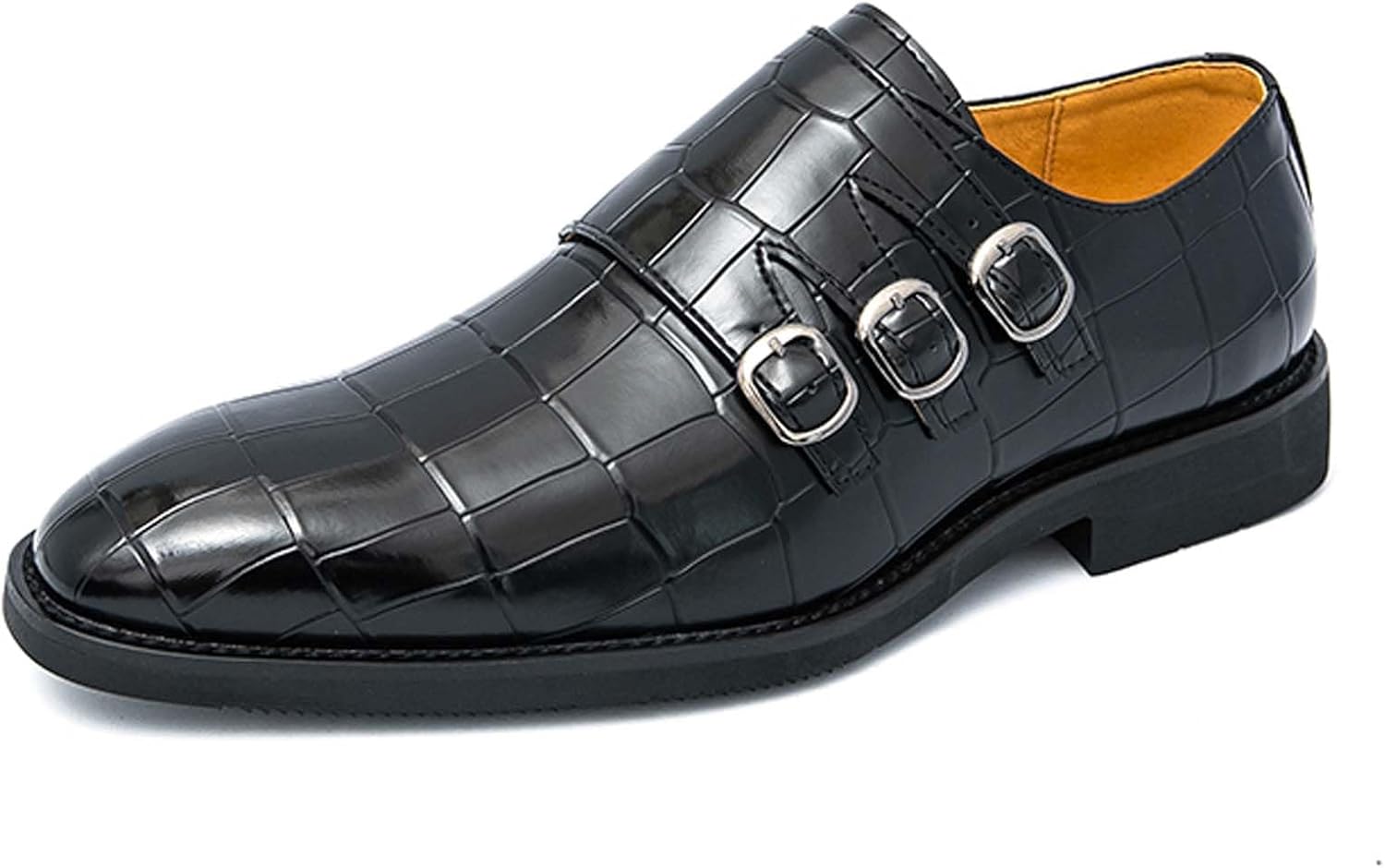 

Мужские лоферы Penny с городской персонализированной пряжкой, деловые повседневные формальные туфли, противоскользящие для ходьбы, вождения, офисная форма, банкеты, свадьбы, костюмы, платья, кожаная обувь Generic, черный