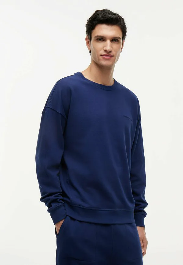 Основной логотип, спортивная пижамная футболка для отдыха Tommy Hilfiger, Preppy Navy