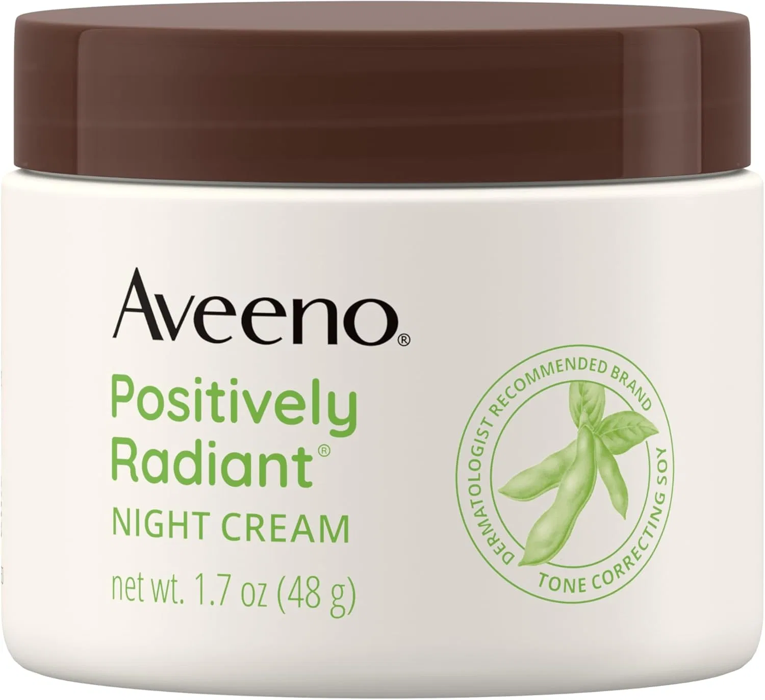 Крем для лица Aveeno — Ночной Positive Radiant Intensive Night Cream с ниацинамидом и соей, 48 г