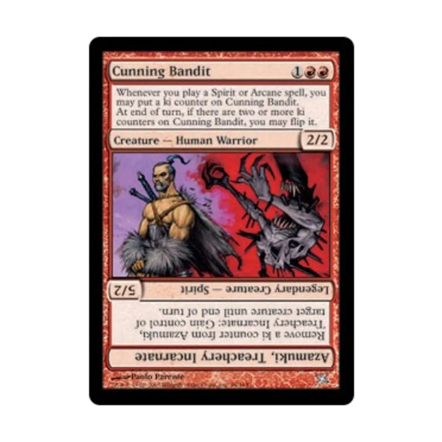 

CCG Коварный бандит // Азамуки, воплощение предательства (U), MTG - Betrayers of Kamigawa