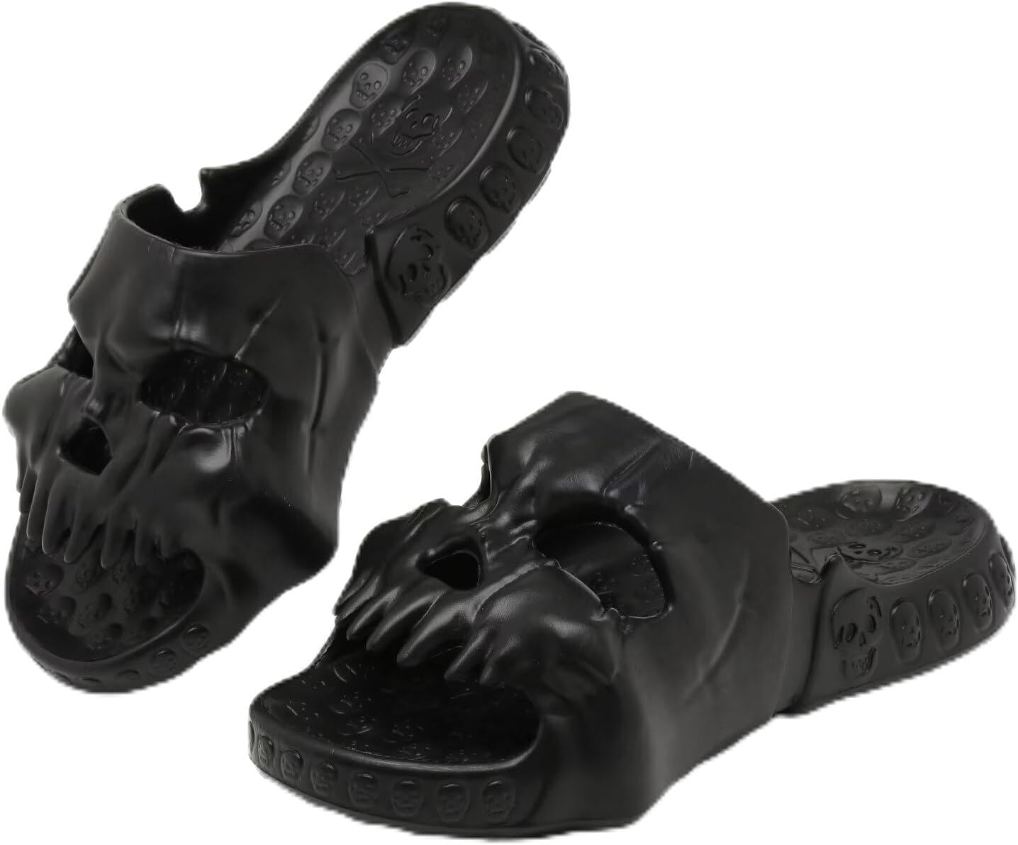 

Сандалии-шлепанцы Cheval Skull для женщин и мужчин, противоскользящие, с мягкой подкладкой, из ЭВА, с открытым носком, черный