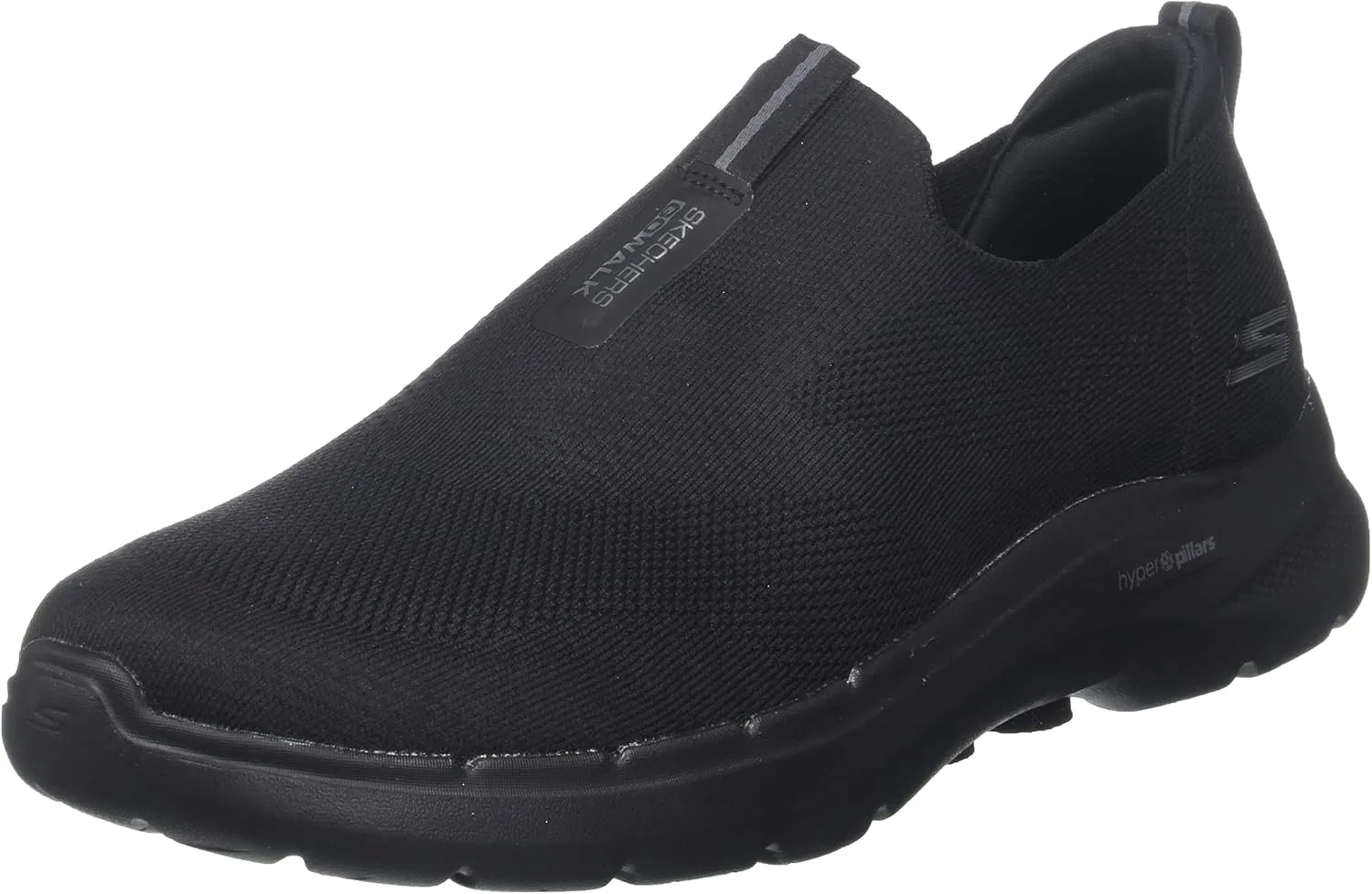 Мужские кроссовки Skechers Gowalk 6 - эластичные, без шнурков, спортивные, для походов и ходьбы, черный