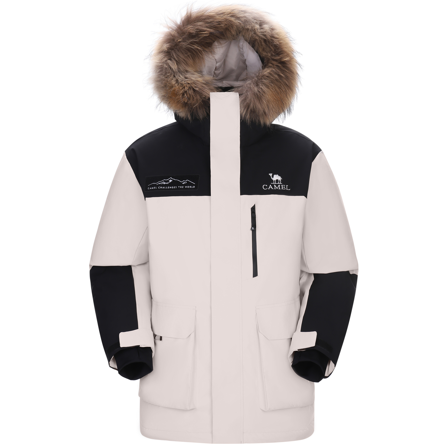 

Пуховик для экстремальных холодов Unisex CAMEL, oak серый/phantom черный