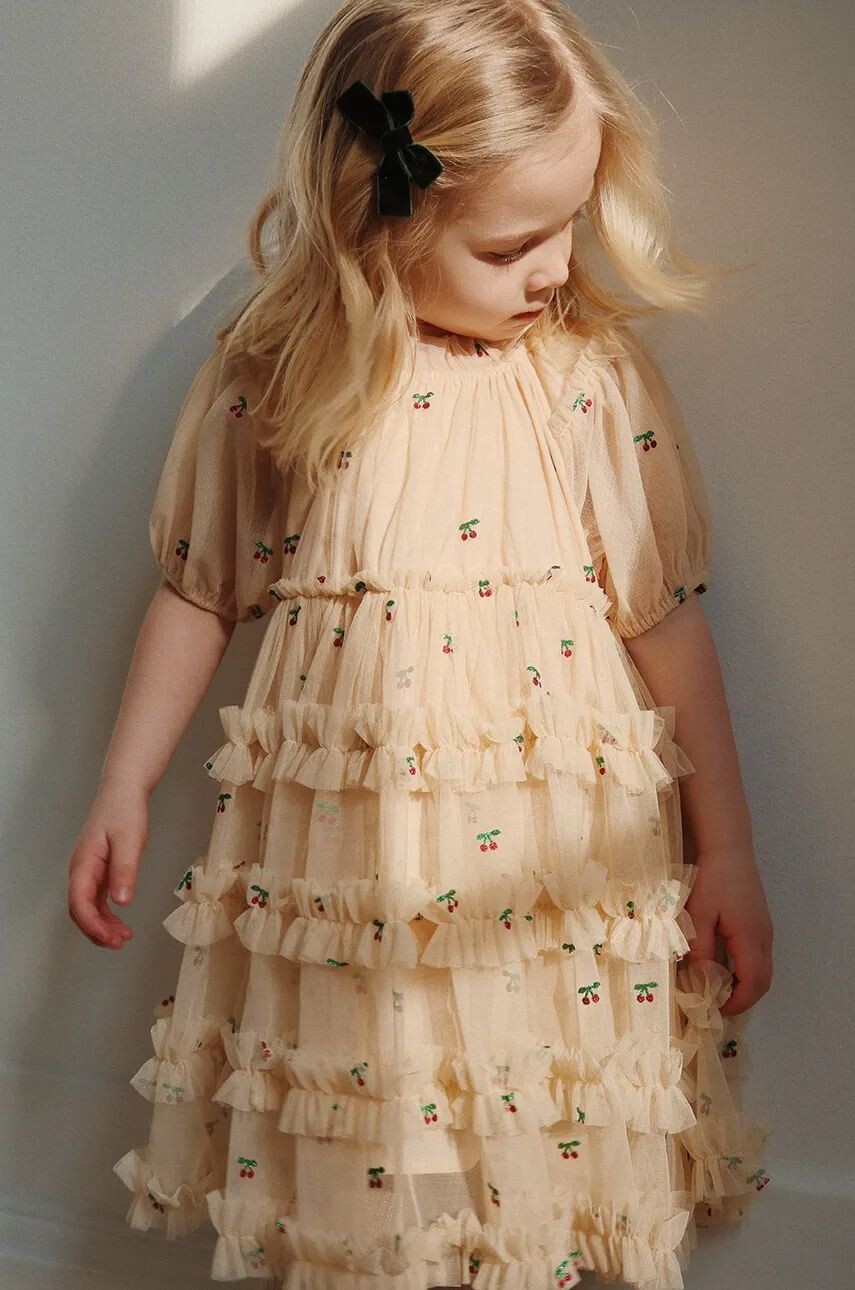 

Konges Sløjd в платье CARLI DRESS, бежевый