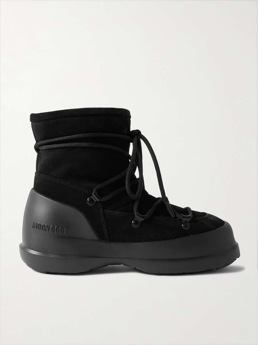 Замшевые зимние ботинки Luna Moon Boot, черный