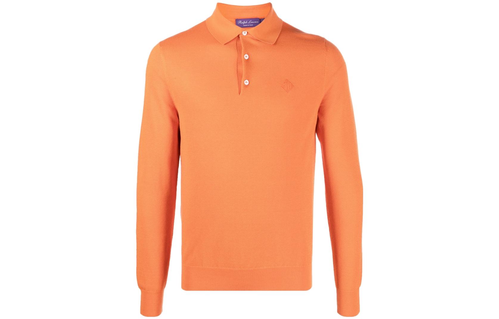 

Ralph Lauren Purple Label Мужская рубашка-поло оранжевого цвета